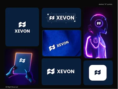 XEVON — Abstract X Tech Logo. abstractlogo ai appicon brandidentity branding digital futuristic geometry graphic design graphicdesign logo logodesign minimal modernlogo monogram saas startup techlogo ui xlogo