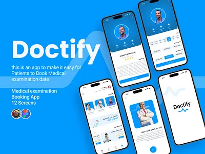 Doctify | Medical examination Booking App | UI Design app prototyping ui uiux