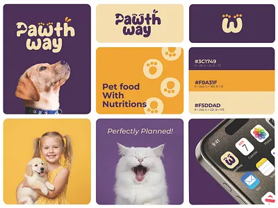 Pawthway Logo branding animal logo branding guidelines cat logo dog logo logo branding logo design logo guidelines logo identity new logo pet care pets ui design vet logo visual identity