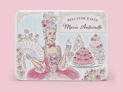 Marie Antoinette packaging art