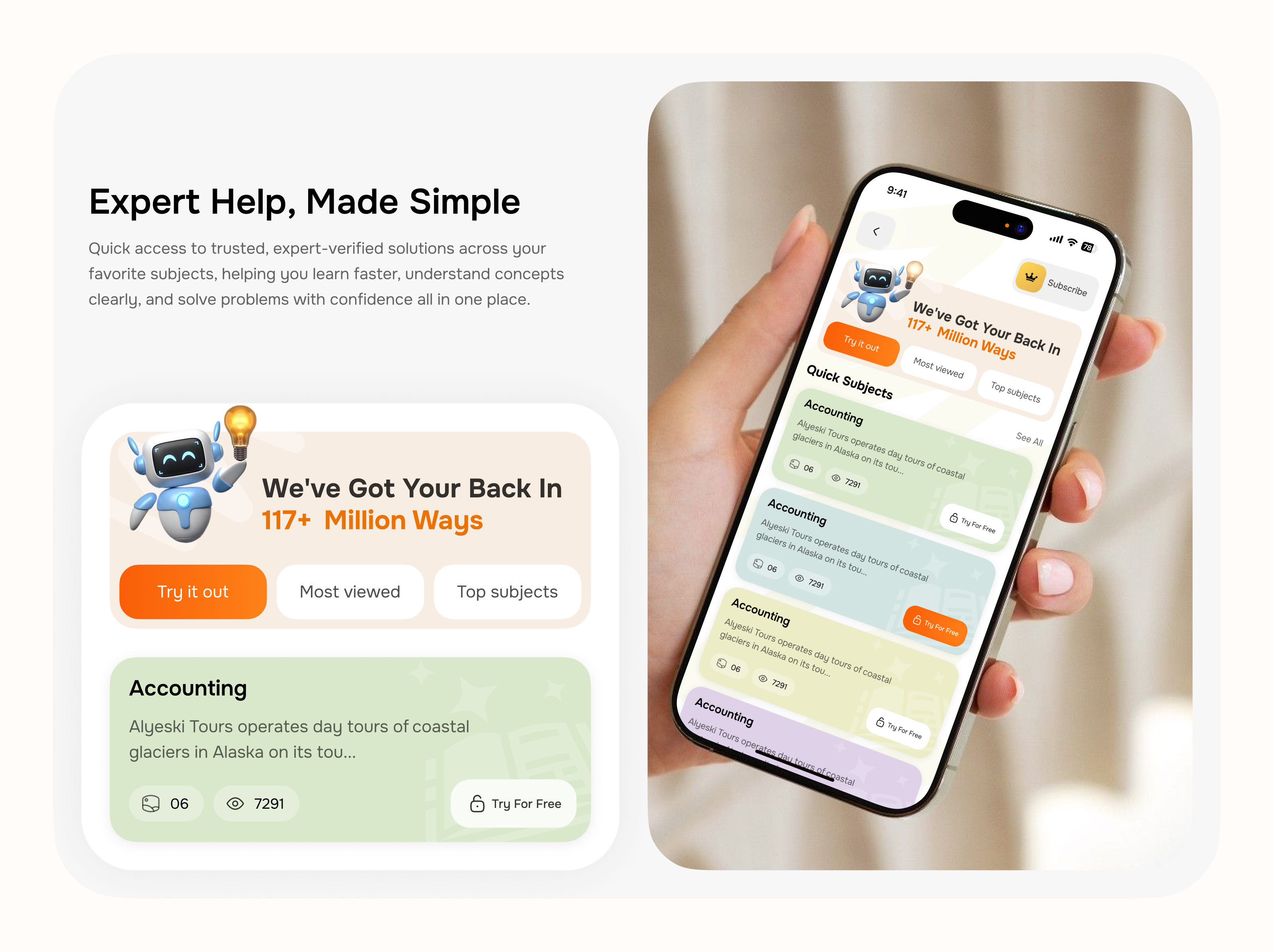 AI Education Mobile App UI Design 3d illustration ai app app design artificial intelligence edtech education app ios app minimal design mobile app design product design study app ui design ux design