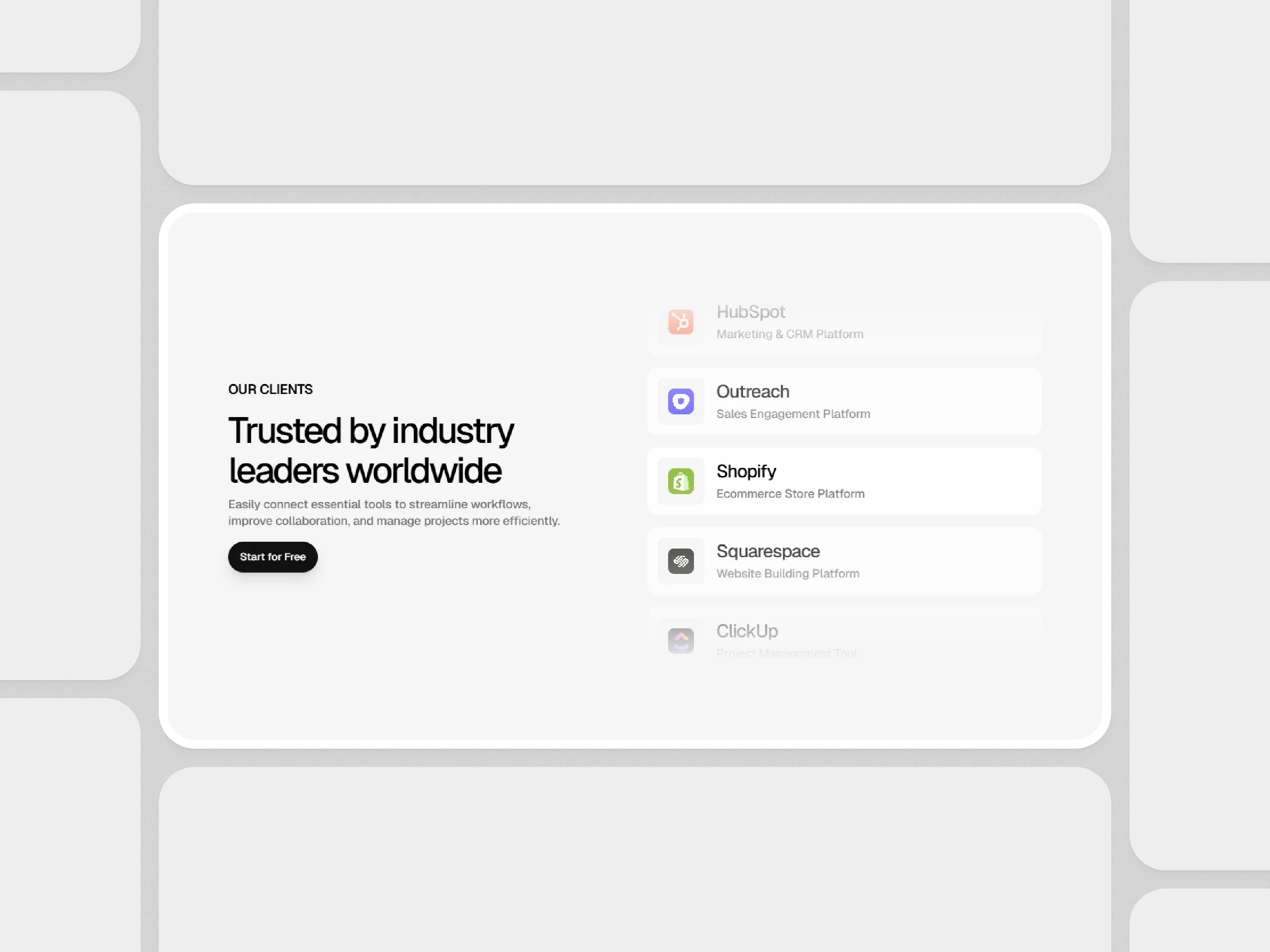 Framer Client Logo Section Component - Framify Design client logo client logo design client logo section client logo section design client logo section ui client section design framer framer client logo framer component framer component library framer development framer template framer templates framer website ui web design