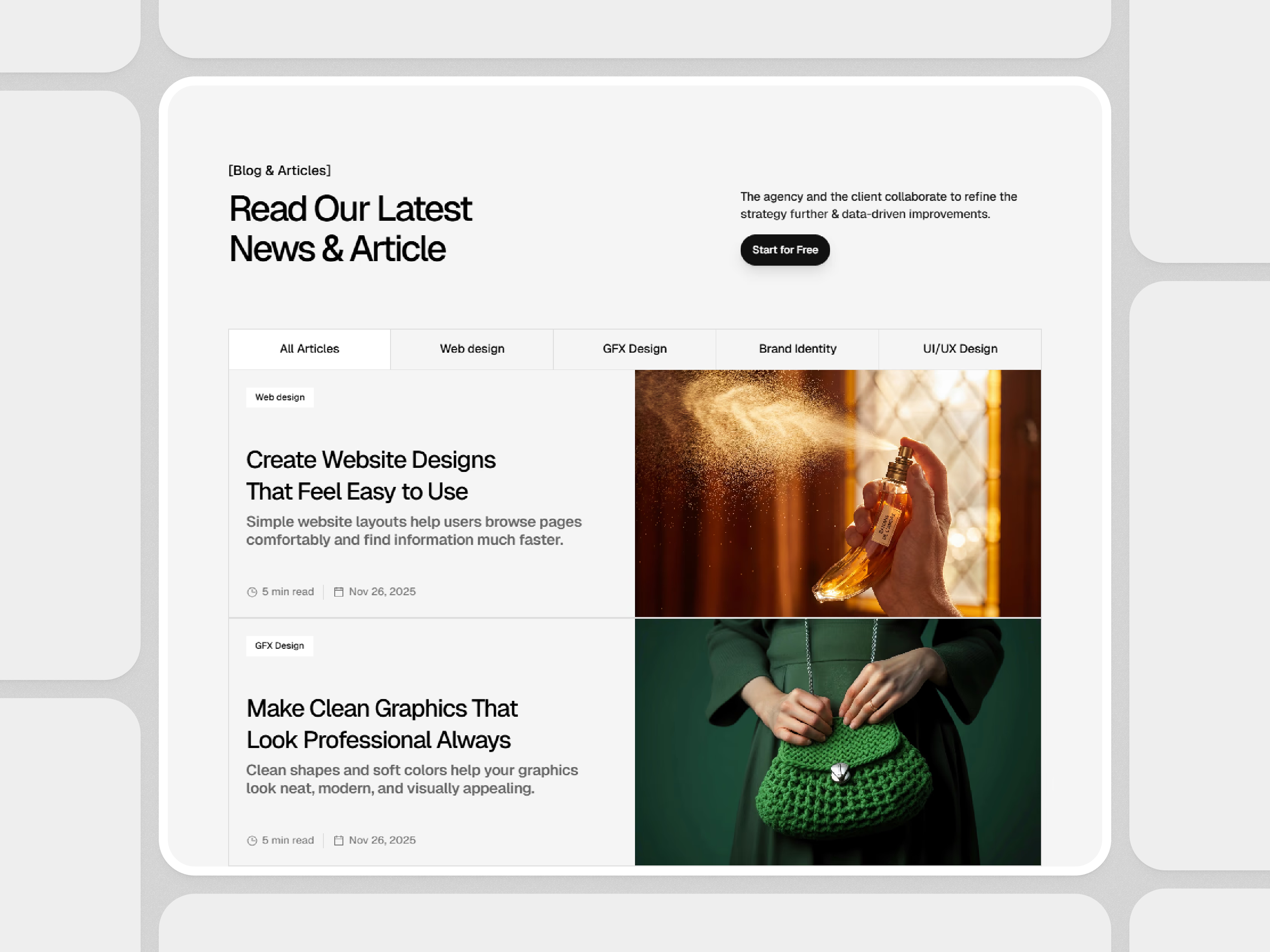 Framer Blog Index Section Component - Framify Design articles articles section blog blog section blog section design blog section ui design framer framer blog framer blog section framer component framer component library framer components framer development framer template framer templates framer website ui web design
