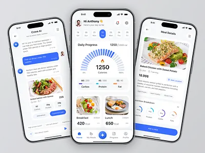 AI Calorie Tracker App - Scan Meal Calorie UI ai ai app ai calories app app app design calorie app calorie tracker diet app food tracker health app mobile app nutrition app nutrition calculator scan meal ui ux design