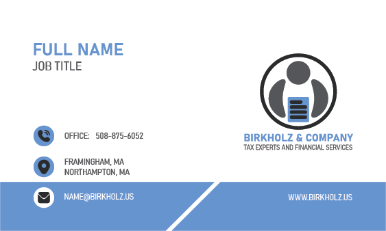 Birkholz & Co. LLC Business Cards branding graphic design logo
