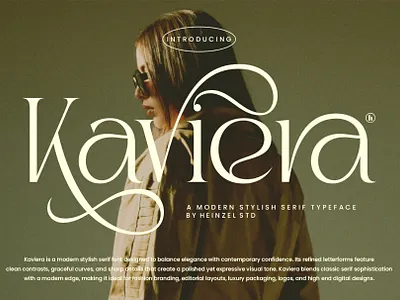 Kaviera Stylish Serif Font beautiful font best seller font branding font canva font cricut font cursive font elegant font graphic design headline font illustration logos font magazine font modern font modern serif font motion graphics packaging font serif font stylish font wedding font