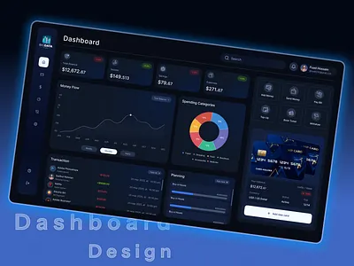 Fintech Dashboard UI Design for Data || Driven Insights admin panel analytics deshboard deshbpard design financial fintech illustration modern design product product design saas saas dashboard smtech24 ui uiux web design