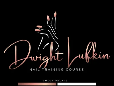 Dwight Lufkin (Nail Training logo Design) 3d beauty logo branding cosmetics cosmetics logo graphic design logo logo design motion graphics nail nails nails logo signature logo