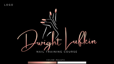 Dwight Lufkin (Nail Training logo Design) 3d beauty logo branding cosmetics cosmetics logo graphic design logo logo design motion graphics nail nails nails logo signature logo