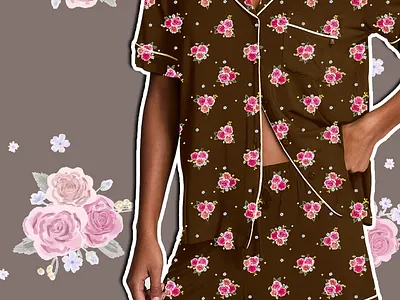 Ditsy Rose Textile Print / Illustration by Courtney Graben art design digital art ditsy ditsy floral flowers illustration pattern rose roses surface design surface pattern design textile design textile print
