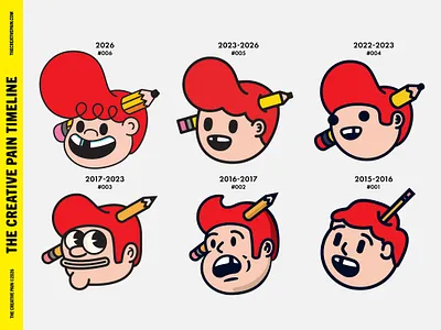 TCP Timeline branding design icons illustration illustrator the creative pain time line vector