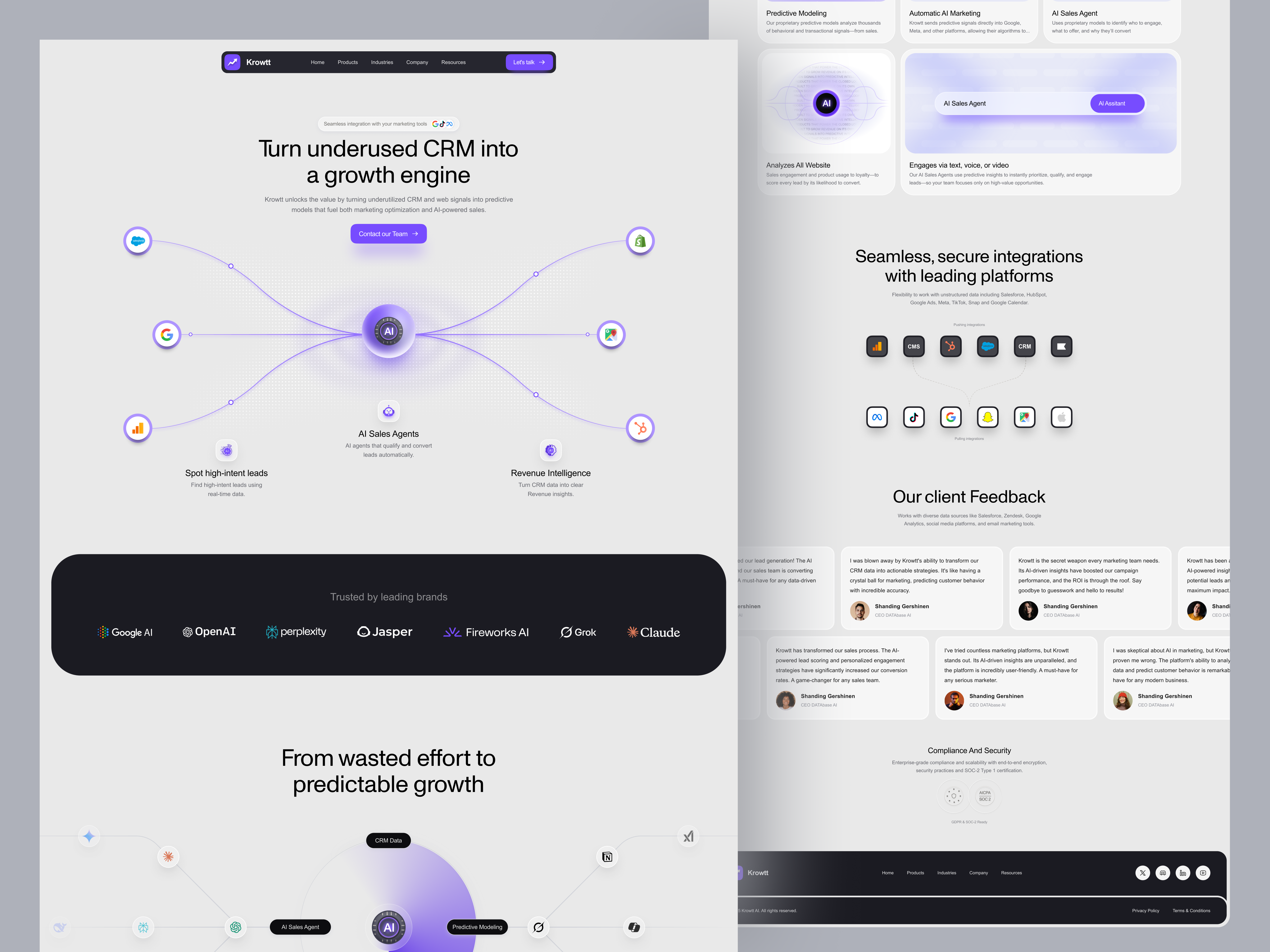 Example of Landing Page Design – UX/UI