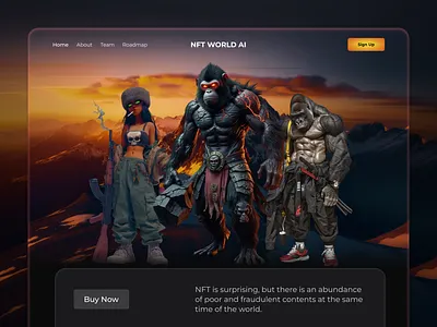 NFT Landing Page | Website 3d nfts artwork blockchainux cryptoart cryptocurrency landing landing page nft app nft art nft landing page website nft landing page website design nft website nftart nfts nfts ai onboardingweb3 page rarible ux design web design