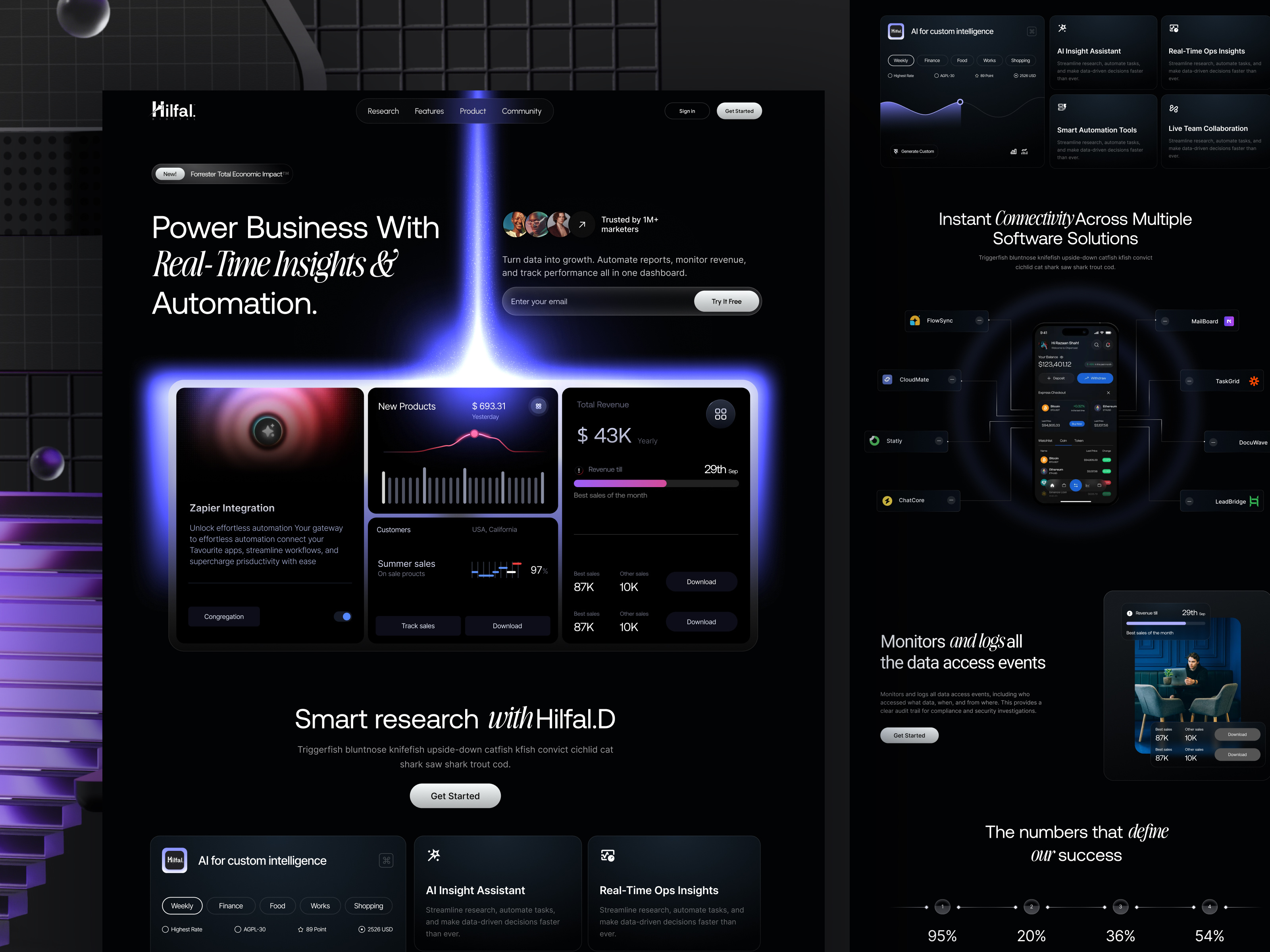 Example of Automation-Driven SaaS UI