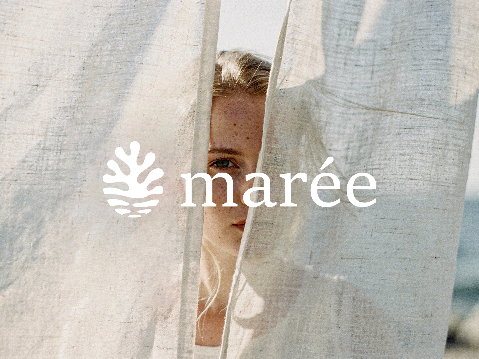Maree Skincare - Logo beauty brand logo best brand designer 2025 brand designer coral logo grey white blue logo logo design logo design trend luxury skincare brand minimal logo nordic style logo ocean ocean style logo sea skincare logo top brand designer dribbble water