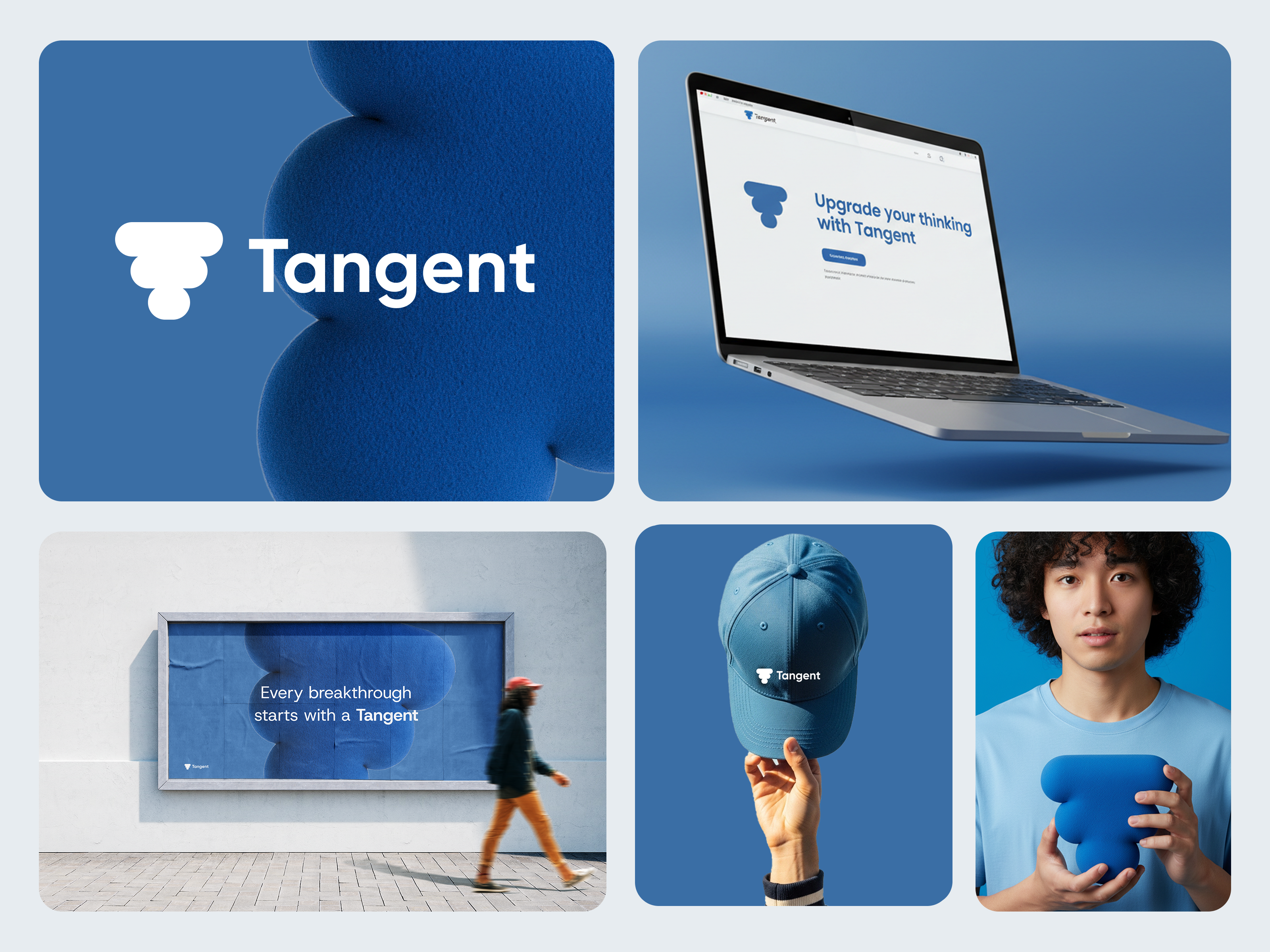 Visual Identity Design Tangent 3d mark abstract logo ai logo brain logo brand design branding design innovative logo logo logo design modern logo plush velvet solution t logo thinking logo thoughts typography visual identity design