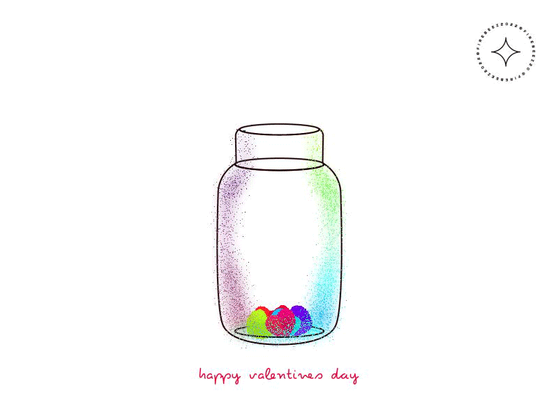 happy valentines day 2023 2danimation animation art blackonewhitegk concept design firebeez heart illustration illustrator love motion motion graphics valentinesday