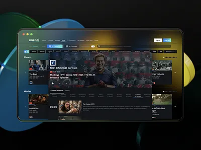 LiveTV channel epg design desktop epg global graphic design live online product design tv ui ux web
