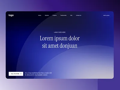 Exploration Landing page ui