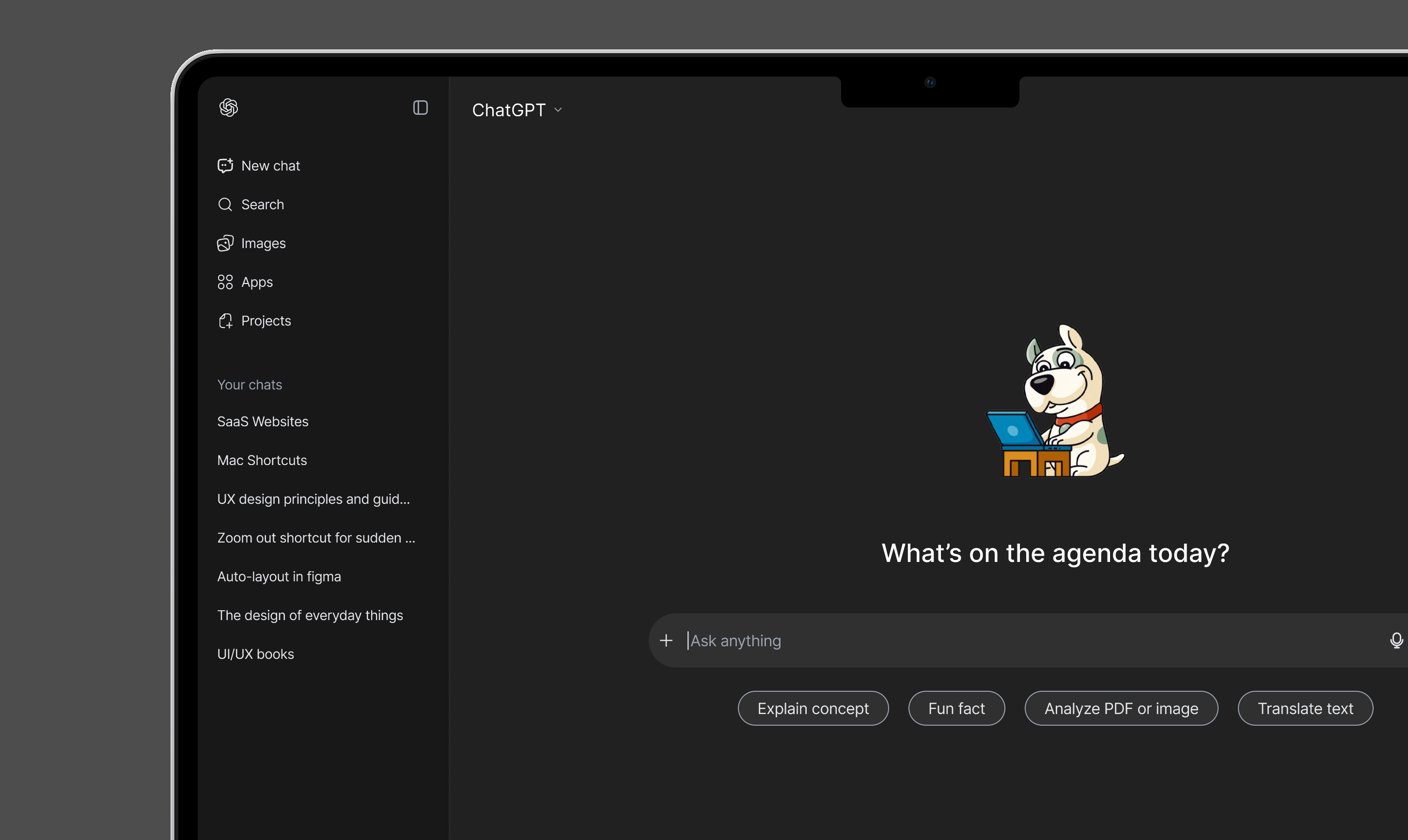 ChatGPT UX Case Study and Changes buttons chatbox chatgpt design hide messages pin pinned popups prompt redesign saas show ui unpin ux