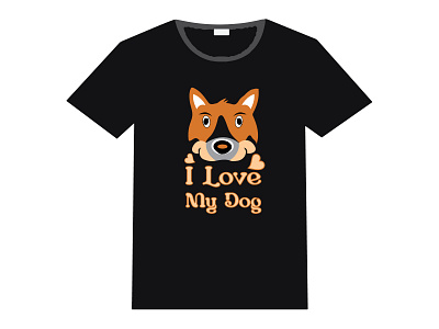 Dog t shirt design branding creative design graphic design modren new t shirt t shirt design vector