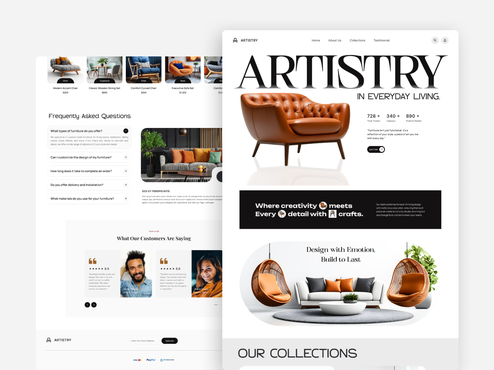 Furniture Website Design — Modern, Elegant & User-Focused UI branding cleanui creativedesign designinspiration digitaldesign ecommerceui furnituredesign furniturewebsite homeinterior interiordesign logo modernui motion graphics ui uidesign uiuxdesigner uxdesign web design webdesign websiteconcept