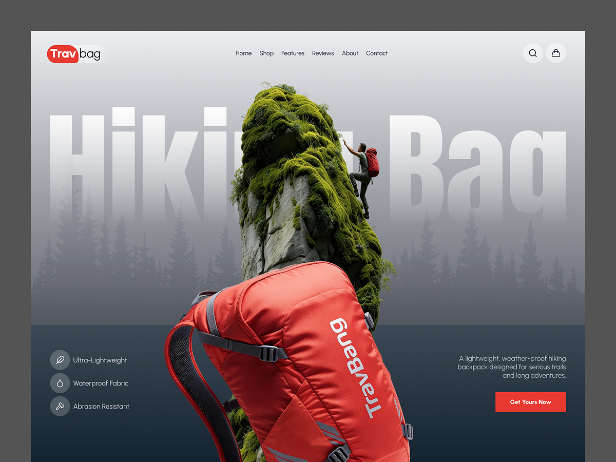 Travbag - Travel Gear Ecommerce Website