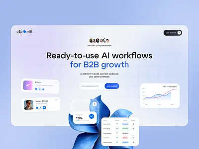 B2B lead generation service - landing page b2b b2bbranding businesswebsite clean landing page marketing design saas startup ui webdesign website