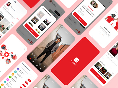 "Fall in Love with UI Monkey's Latest Dating App Design" appdesign datingappui design love mobileui typography ui uimonkey ux