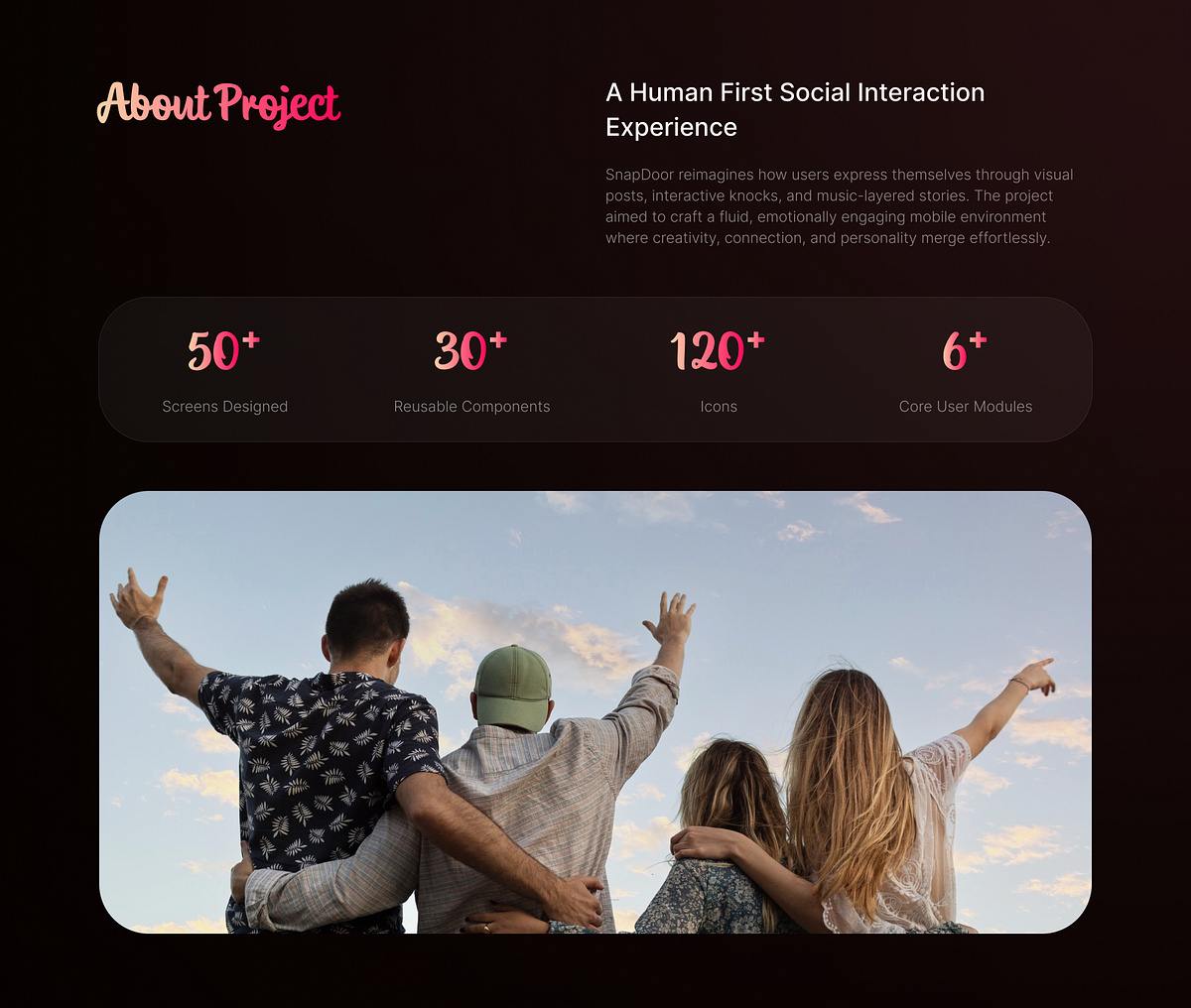 SnapDoor - Social Media App UI Case Study Image 0