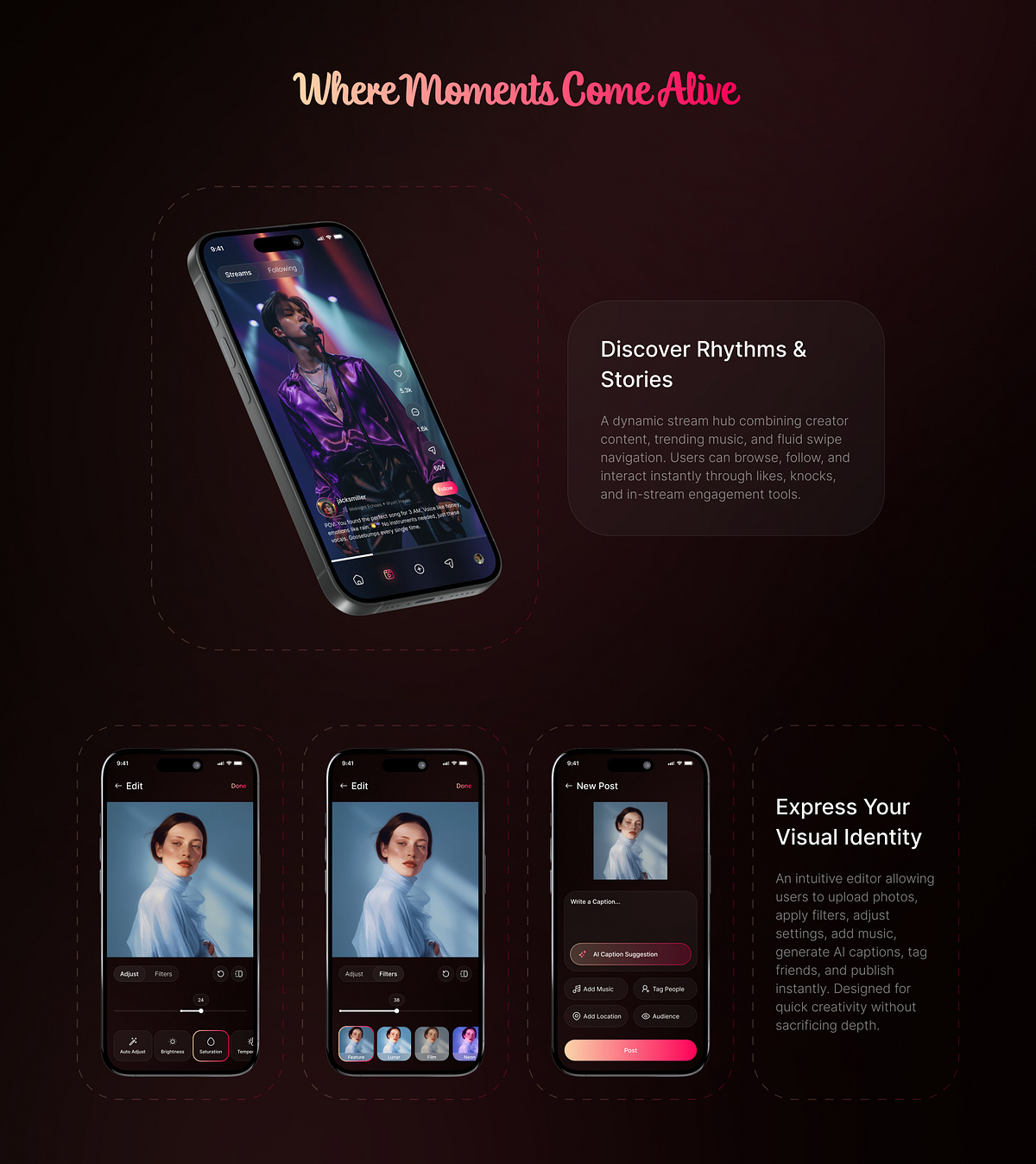 SnapDoor - Social Media App UI Case Study Image 7