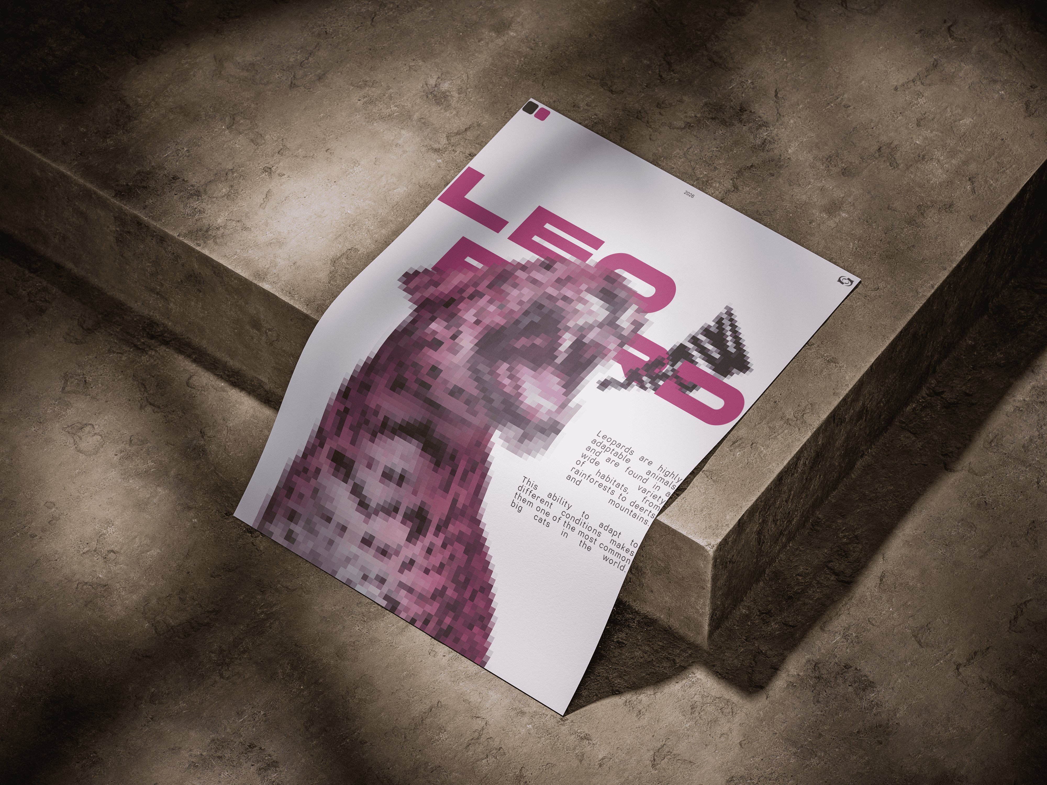 Poster Leopard 2026 animal animation cat creative design graphic design leppard meow motion graphics photoshop post poster poster design social media