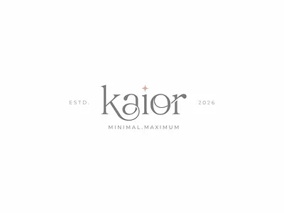 Kaior, Luxury Clothing Brand Design apparel brand logo branding clothing brand logo design elegant fashion brand identity fashion house graphic design identity logo logo design logotype luxury streetwear minimal modern logo professional typography unique vector wordmark