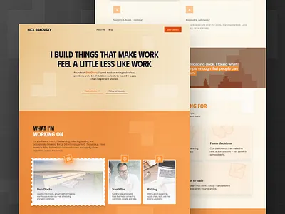 Personal Brand Website concept design landing landing page personal brand ui uiux ux warehouse web design webdesign