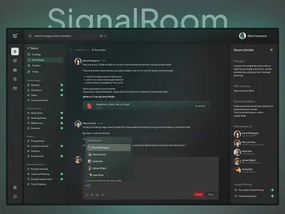 Signalroom – Private Founder Network Dashboard SaaS UI/UX Design b2b saas clean dashboard dashboard design elegant founder app graphic design haha modern modern design product design saas saas design saas uiux startup saas ui ux research web app web app design web design