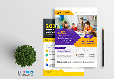 Education Flyer Design Template teacher