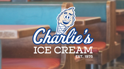 Charlie's Ice Cream Branding & Packaging brand branding carton graphic design ice cream logo packaging