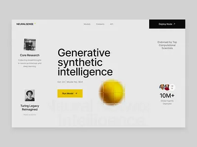AI driven platform - concept black and white clean concept design design graphic design landing page minimalistic ui