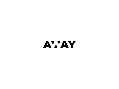 Away logo branding counterform graphic design logo ui