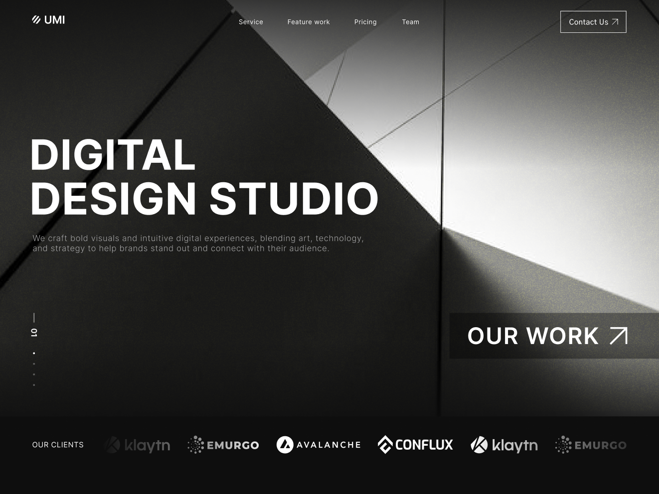 STUDIO LANDING PAGE design graphic design ui ui design ux