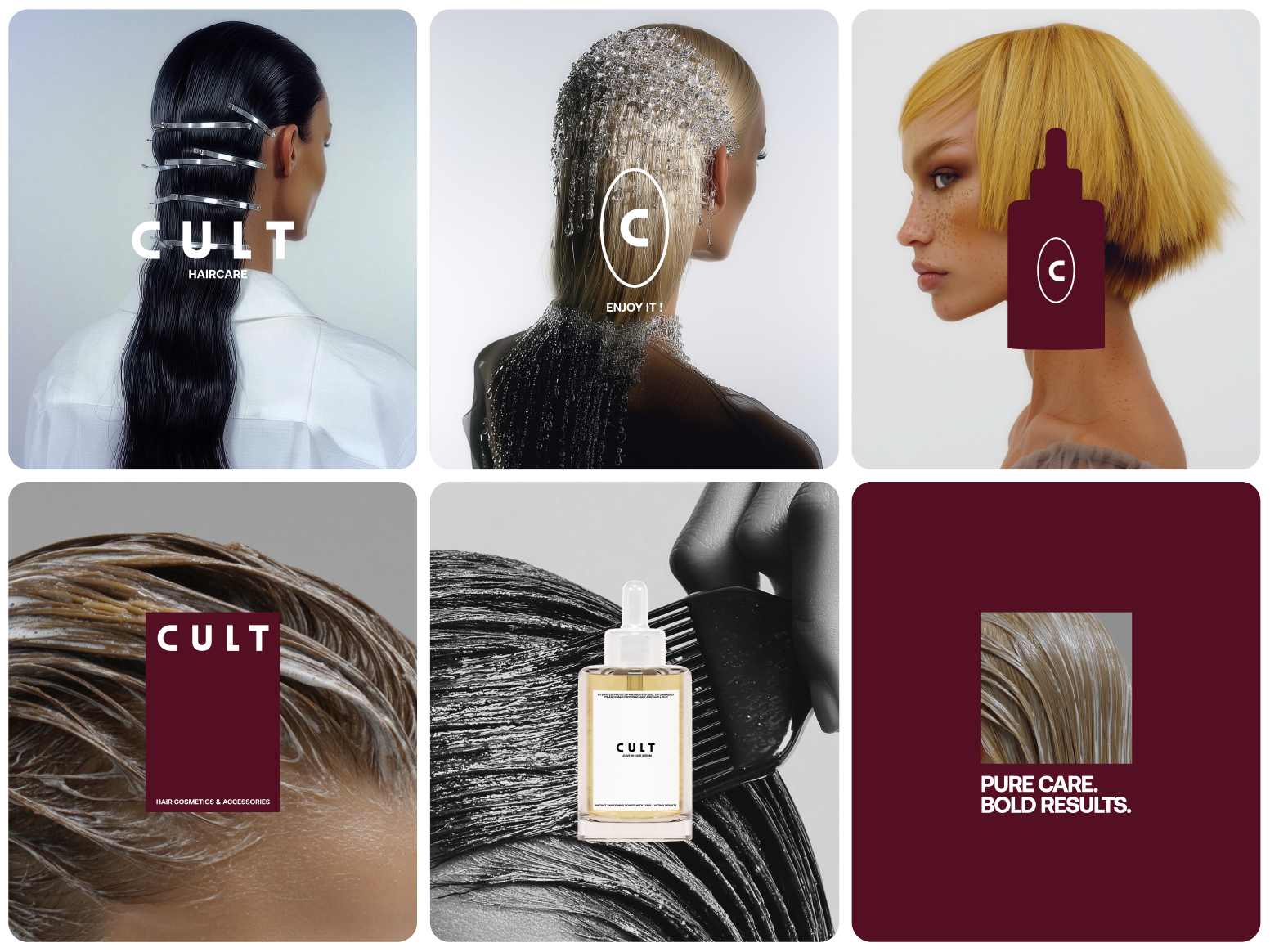 Premium Brand Identity for a Hair Care Brand aesthetic branding ai beauty identity brand identity brand strategy branding corporate identity cosmetic branding fashion guidlines haircare luxury luxury branding skincare spa branding style guides ui visual brand identity visual identity wellness branding