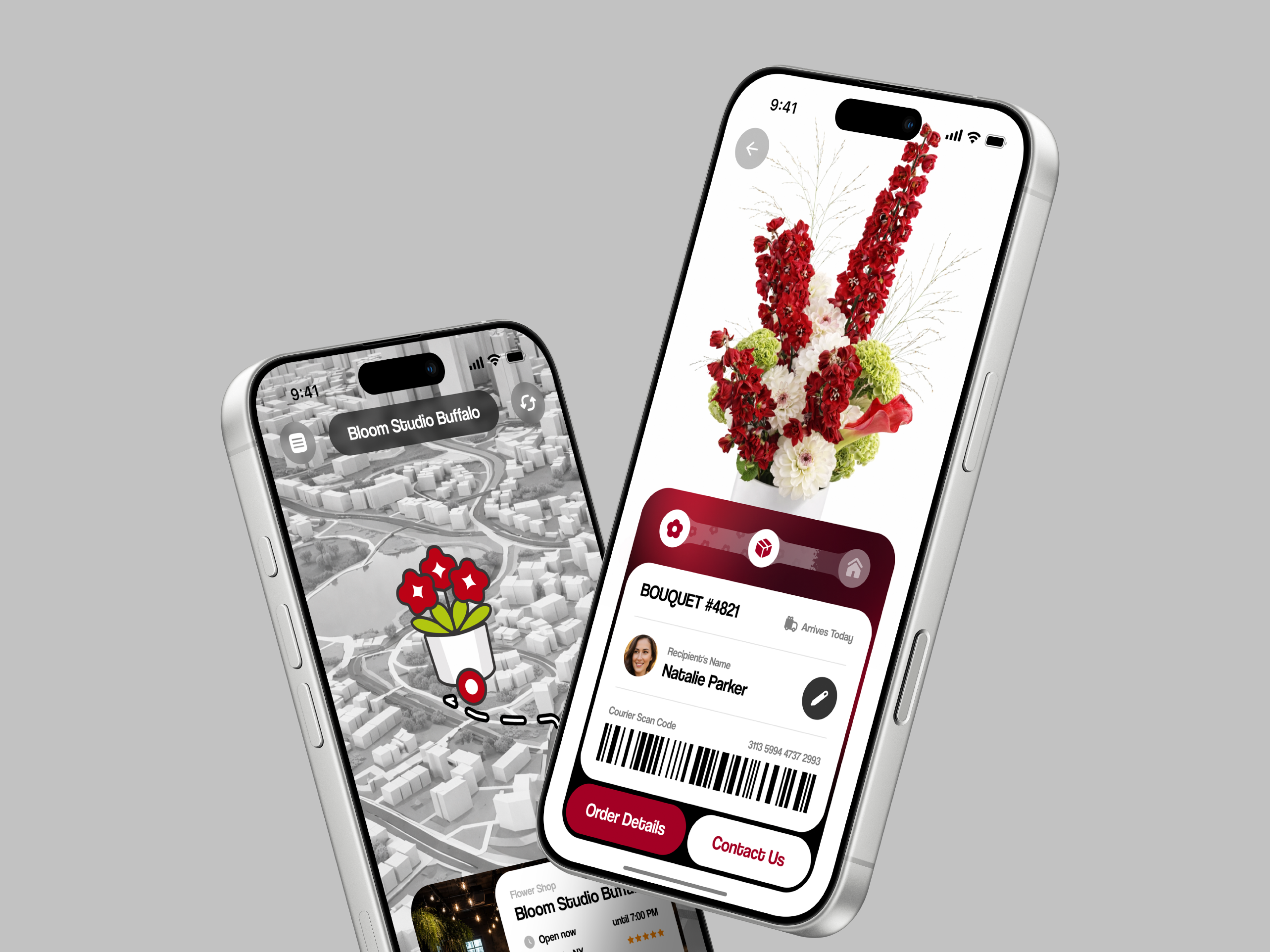 Flower Delivery App — UX/UI Concept app branding clean concept delivery ecommerce flower minimal mobile product design ui ux