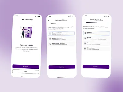 KYC Verification UI accountcreation kyc kyccrypto kycverification verificationui