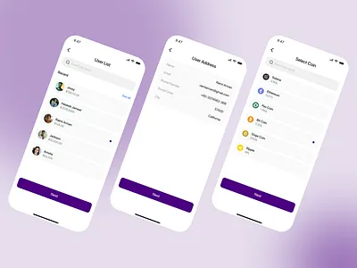 Send Crypto UI cryptosending modernui newui primarybutton sendingcrypto sharecrypto