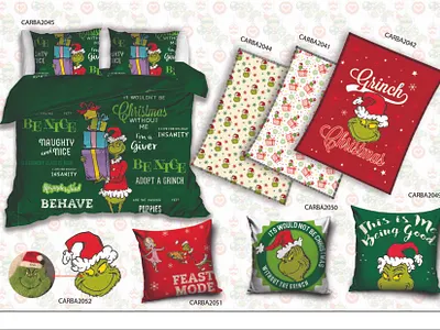 Grinch graphic design illustration pattern design seamless pattern