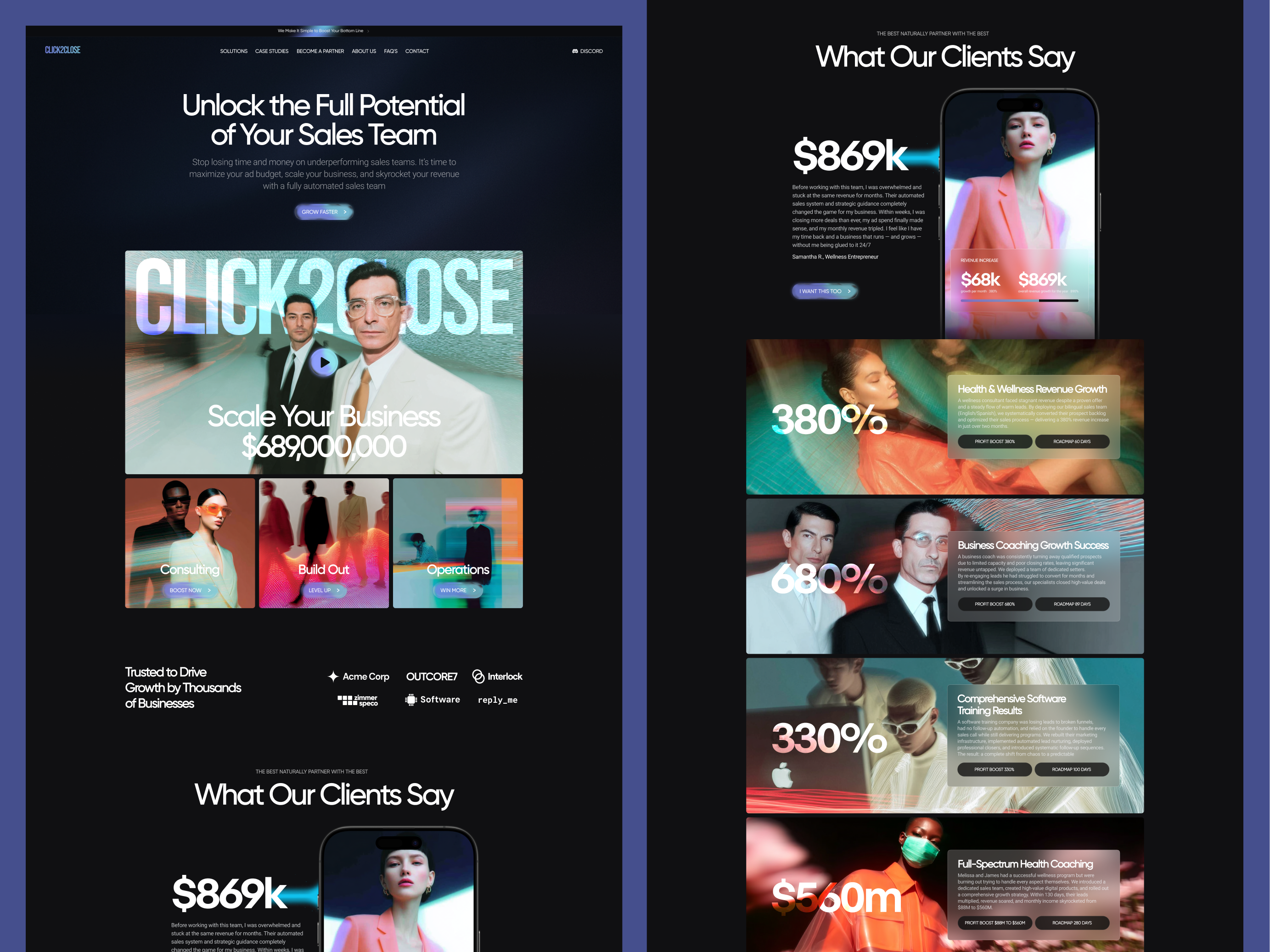 Example of Corporate Website Design