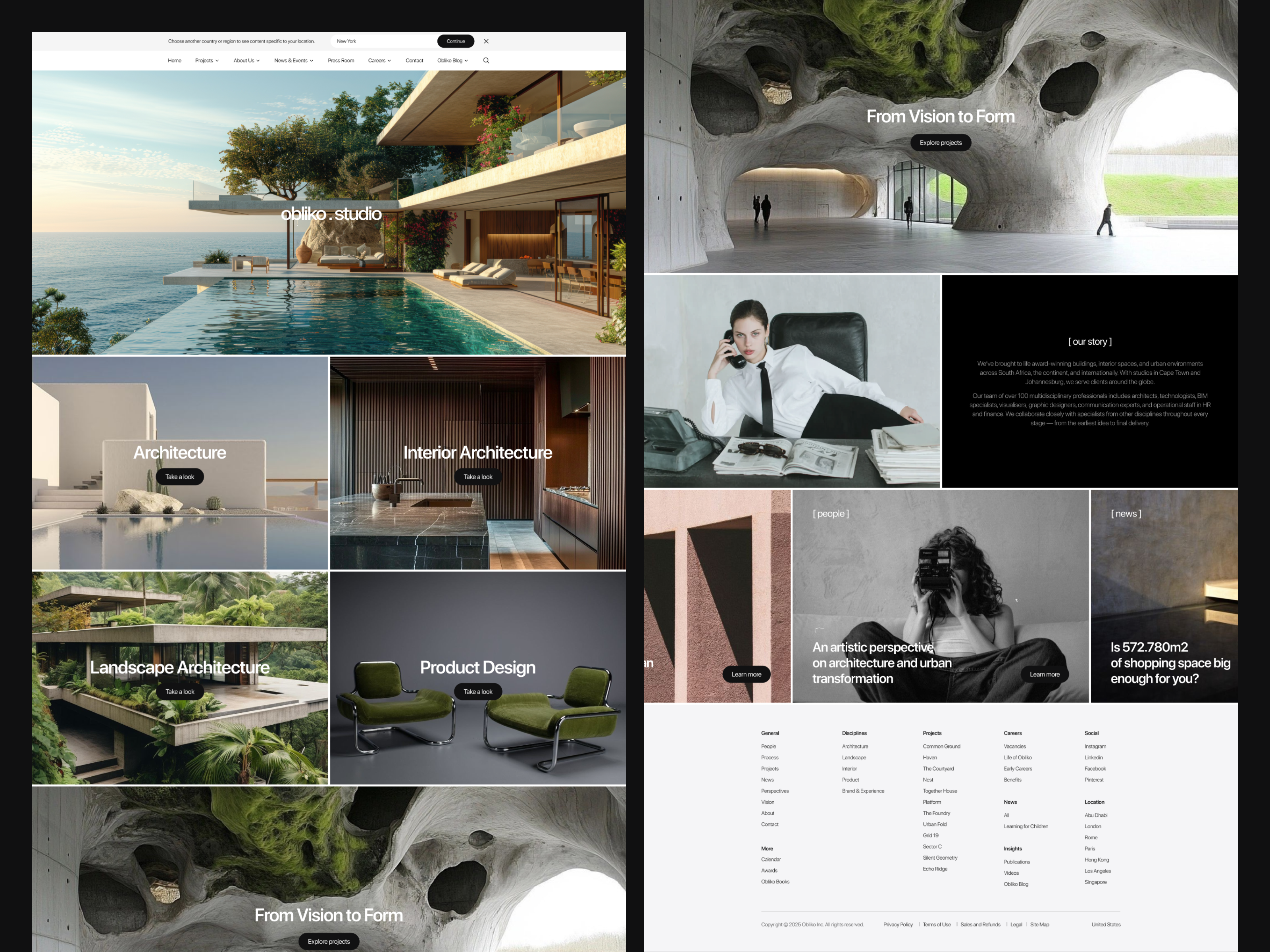 Example of Custom Agency Website Design