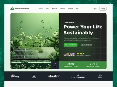 Designing EcoTech, Powering a Greener Future Through UX branding cleanenergy cleanwebdesign climatetech designforimpact digitalsustainability ecotech ecoui environmentfirst figmadesign futurefocused greentech greenux minimalui renewableenergy sustainabilitydesign ui uxdesign uxforgood webappdesign