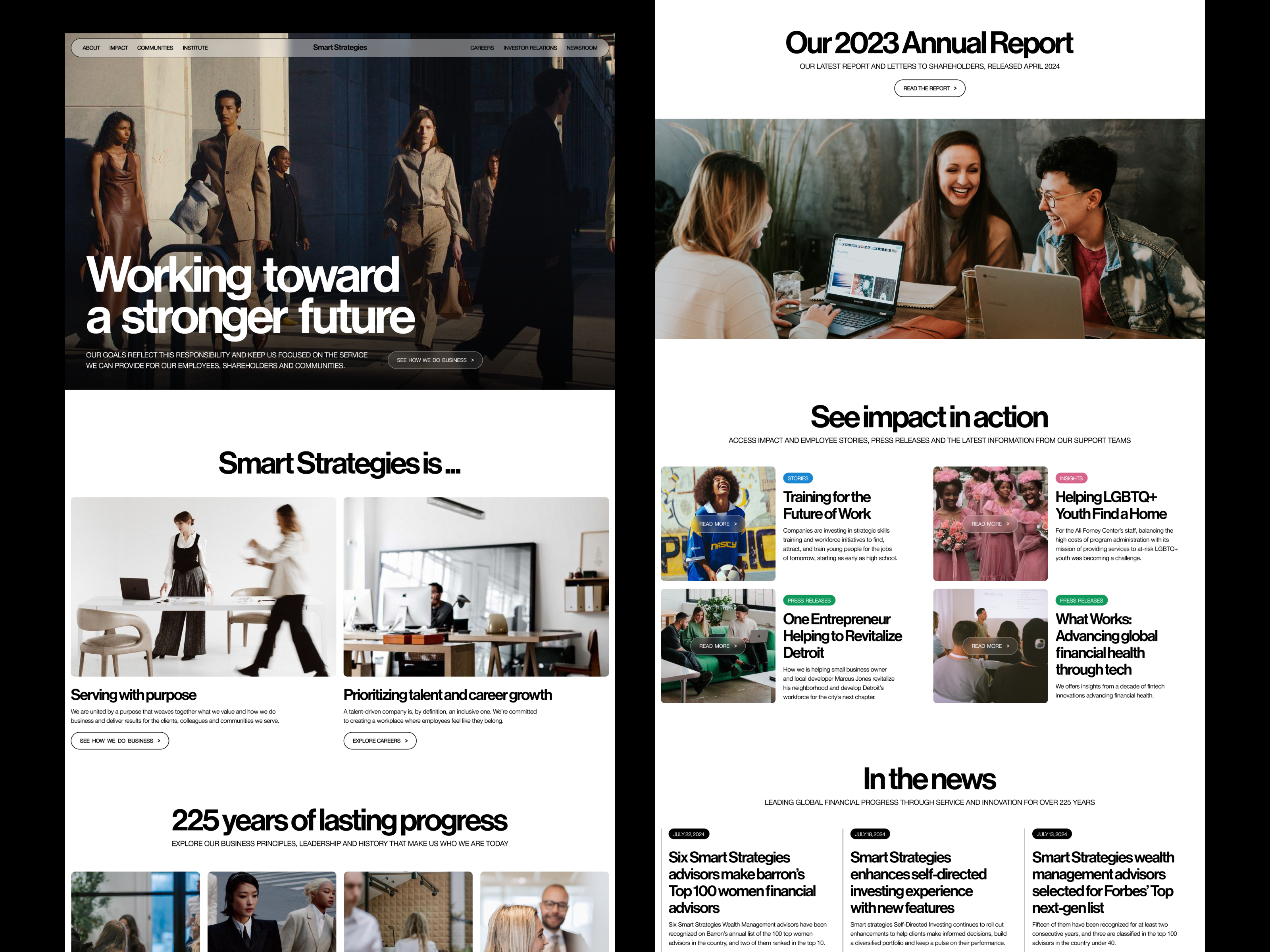 Example of Corporate Website Design