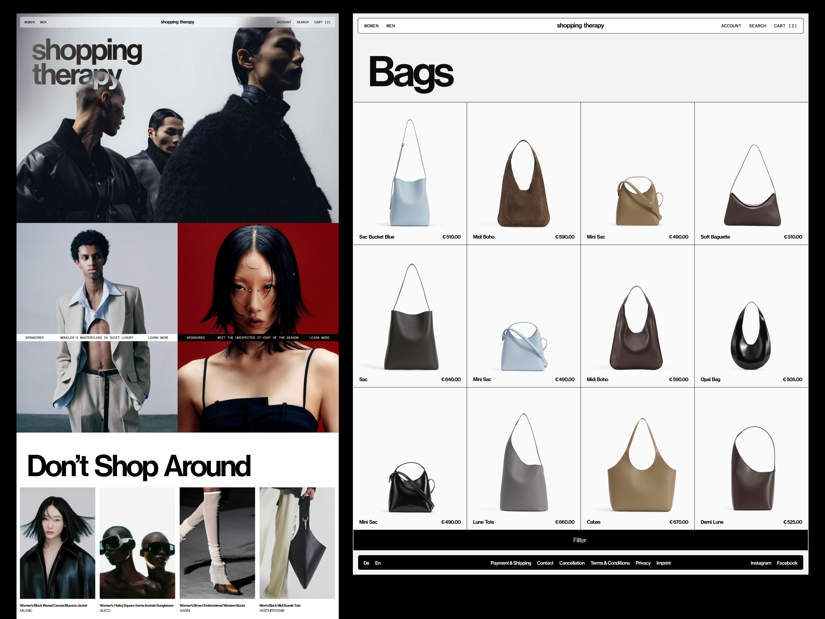 Example of E Commerce Design
